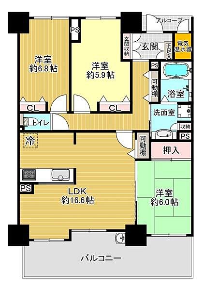 間取りを拡大表示