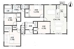 磐田市福田 第1期　新築全1棟　1号棟（平屋）