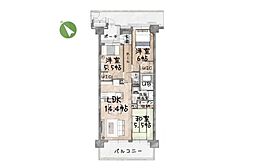サンクレイドル狭山入間川 3LDKの間取図画像