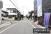 【　前面道路　】北側約6ｍ公道幅員にゆとりがあるため駐車もらくらくできます！