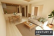 徒歩6分圏内に小中学校やスーパー、コンビニ等が揃った生活に便利なエリア※家具や小物はCGによるイメージです。