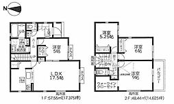3号棟大和市新築戸建 WIC 2台駐車可 パントリー