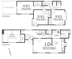西区中古戸建 ルーバル リノベ 全居室6帖以上