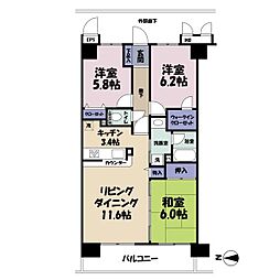 間取図画像 3LDK