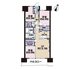 間取図画像 3LDK