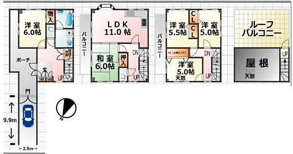 間取りを拡大表示