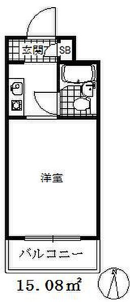 ダイドーメゾン岡本 ｜兵庫県神戸市東灘区本山中町４丁目(賃貸マンション1R・3階・15.08㎡)の写真 その2