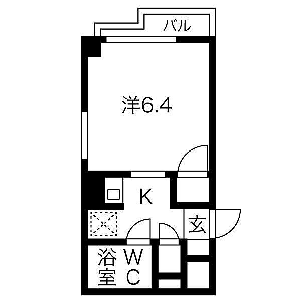 クレアーレ南六甲 ｜兵庫県神戸市灘区友田町４丁目(賃貸マンション1K・4階・19.95㎡)の写真 その2