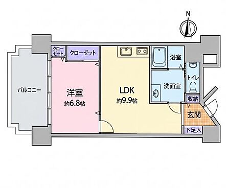 暮らしを楽しむ1LDK。