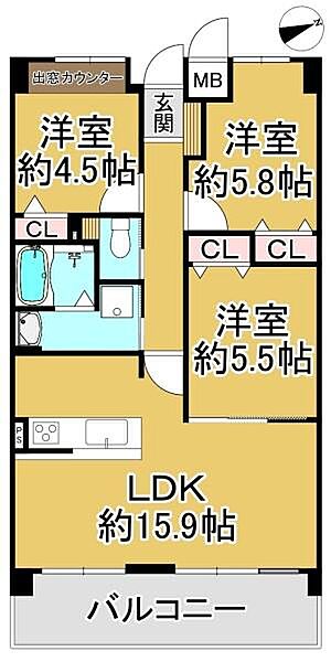 間取りを拡大表示