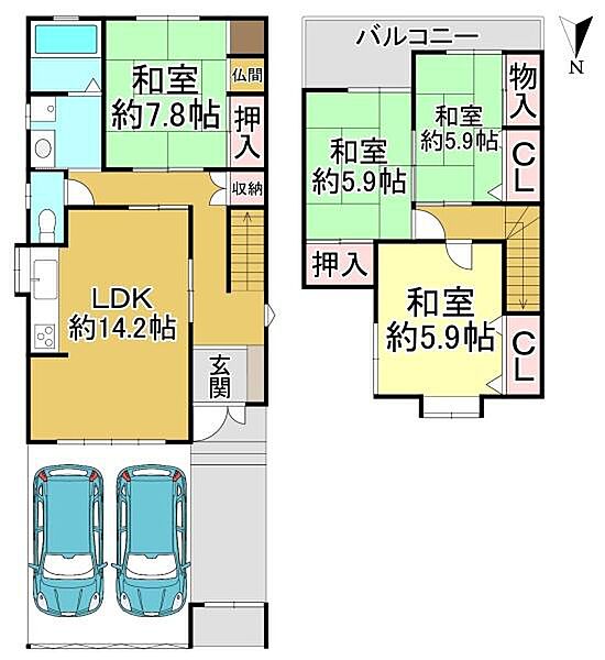 間取りを拡大表示