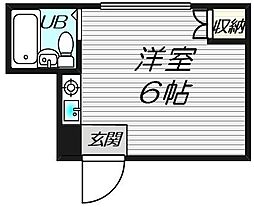 ベストレジデンス相川3 ワンルームの間取図画像