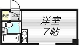 プラザ浜口 ワンルームの間取図画像
