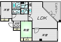 シオンズガーデン花川 3LDKの間取図画像