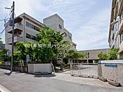 花栗中学校まで540m、花栗中学校540m(徒歩7分）