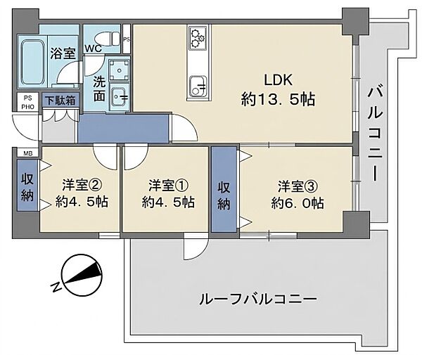 間取りを拡大表示