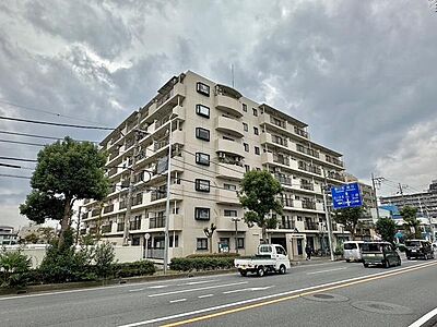 外観：獨協大学前駅まで徒歩14分！ペット飼育可能マンションです。室内のご見学可能です。お気軽にお問い合わせください。