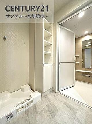 洗濯機置き場と...
