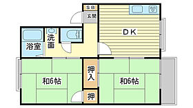 コーポ・シティー 201 ｜ 兵庫県加古川市米田町平津（賃貸アパート2DK・2階・43.47㎡） その2