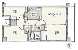間取図画像 3LDK