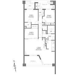 間取図画像 3LDK