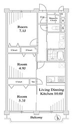 間取図画像 3LDK