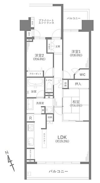 間取りを拡大表示