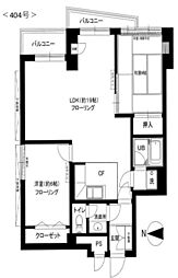 ライオンズマンション上石神井 2LDKの間取図画像