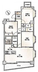 ライオンズガーデン府中武蔵野台 3LDKの間取図画像