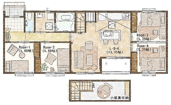 間取りを拡大表示