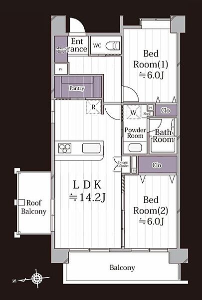 間取りを拡大表示