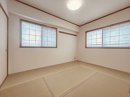和室がある間取り。畳の香りとともにどこか落ち着く空間です。 