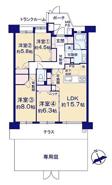 間取りを拡大表示