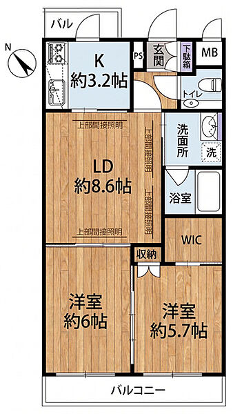 間取りを拡大表示