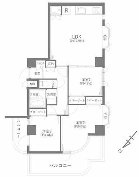 間取りを拡大表示