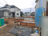 外観：建物のモデルハウスのご見学予約もスタートしました。当日のご見学予約も大歓迎ですので、お気軽にお問合せください。 