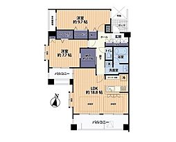 間取図画像 2SLDK