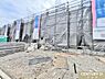 その他：日高市中鹿山の全10棟の分譲地、ただいまシートに包まれた状態です。内部では防水シートや外壁が取り付けられています。