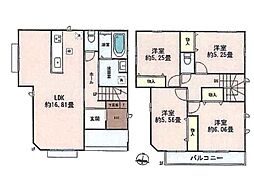 川越市笠幡34番　新築分譲住宅　全4棟　A号棟