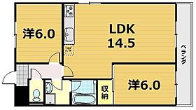 第36長栄ガーデンハイツヤマキ  ｜ 滋賀県草津市青地町（賃貸マンション2LDK・6階・57.60㎡） その2