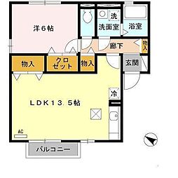 間取図画像 1LDK