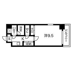 エンゼルプラザ瀬田駅前 1Kの間取図画像