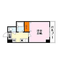 グッドライフ南草津 1Kの間取図画像