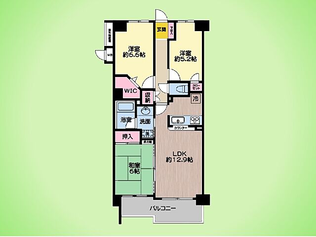 間取り メゾンエクレーレ町田 4階/-