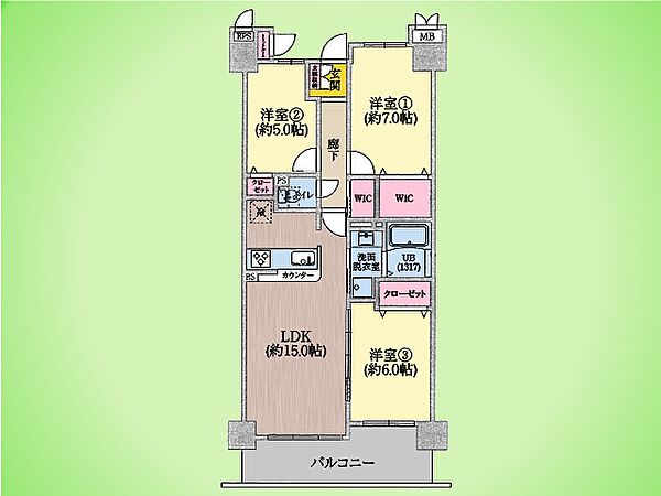 間取りを拡大表示