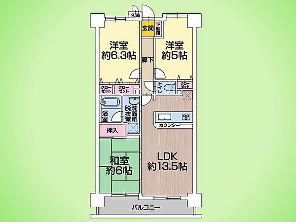間取りを拡大表示