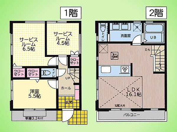 間取りを拡大表示