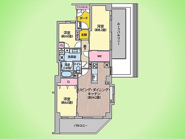 間取りを拡大表示