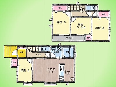 間取り:○間取り図○ 間取り:○間取り図○