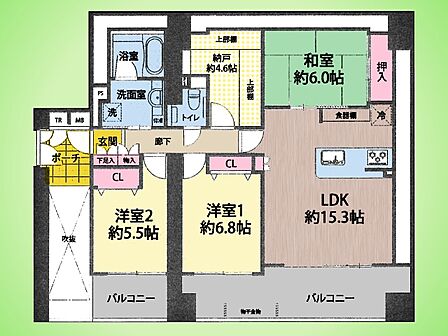 3SLDK 間取り